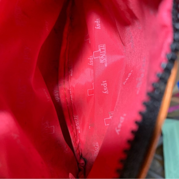 Tetris Ipsy Pouches Bundle of Two Makeup Bags w/ Zippers Orange & Red 👾🎮🧩🕹️ - Picture 11 of 11